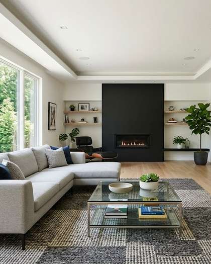 Living room after cleaning